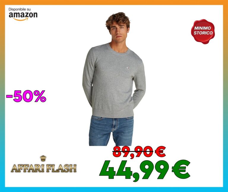 Tommy Jeans Tjm Slim Essential Light Sweater Pullover