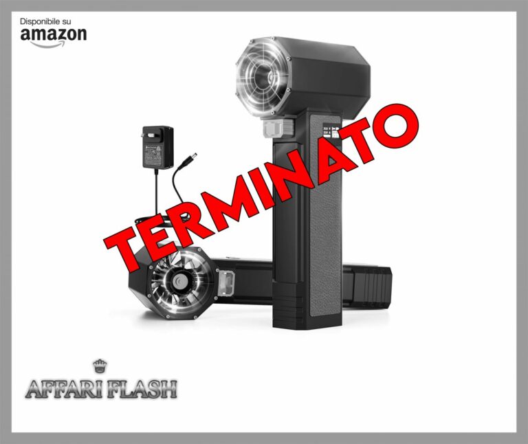 PERFORMANCE GURU soffiatore d’aria per auto,1600 G di spinta e vento a 220 MPH, 4 Velocità Regolabili con luce LED