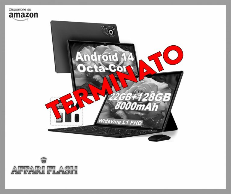 2025 Tablet 10 pollici Android 14, 22GB RAM 128GB ROM/TF 1TB, Processore Octa