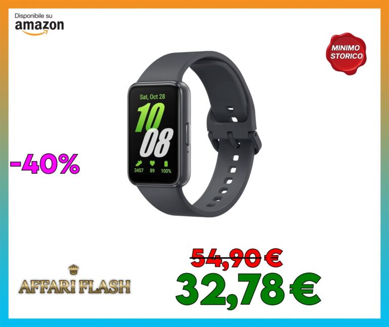 ️ Samsung Galaxy Fit3 fitness band, batteria a lunga durata, rilevamento cadute/SOS, barometro, IP68, monitoraggio sonno, oltre 100 esercizi, gestione notifiche/musica, Gray [Versione italiana]