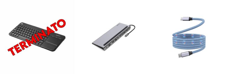 Logitech K400 Plus Tastiera Wireless Touch TV, Facili Controlli Multimediali e Touchpad Integrato