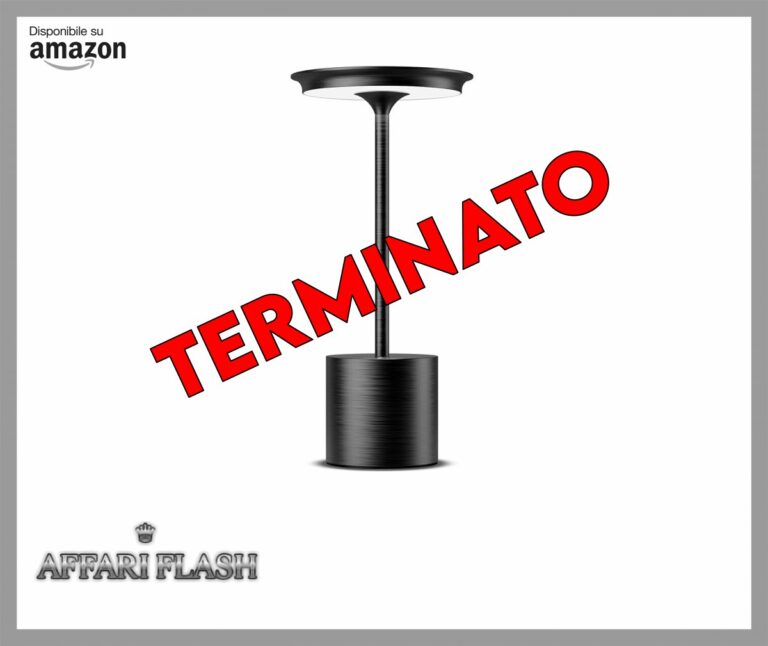 HYMZP Lampada da Tavolo Senza Fili，6000mAh Ricaricabile LED Lampada da Tavolo,3 Modalità di Colore, IP54, per Interni/Esterni, Ristorante (Nero)