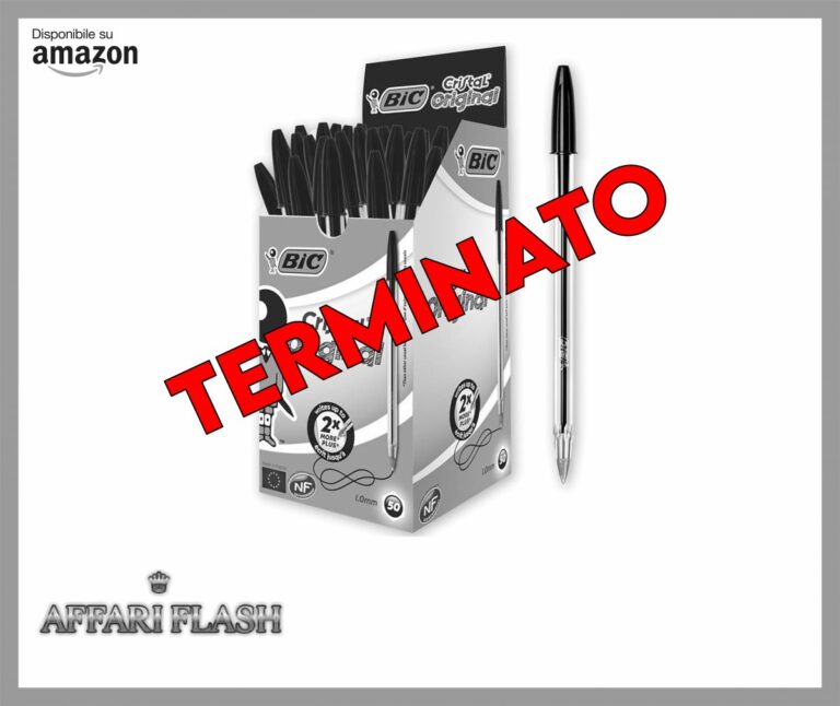 BIC Cristal Original, Penne Nere a Sfera, Punta Media (1.00 mm), Confezione 50 Penne Economiche, Cancelleria Scuola e Ufficio