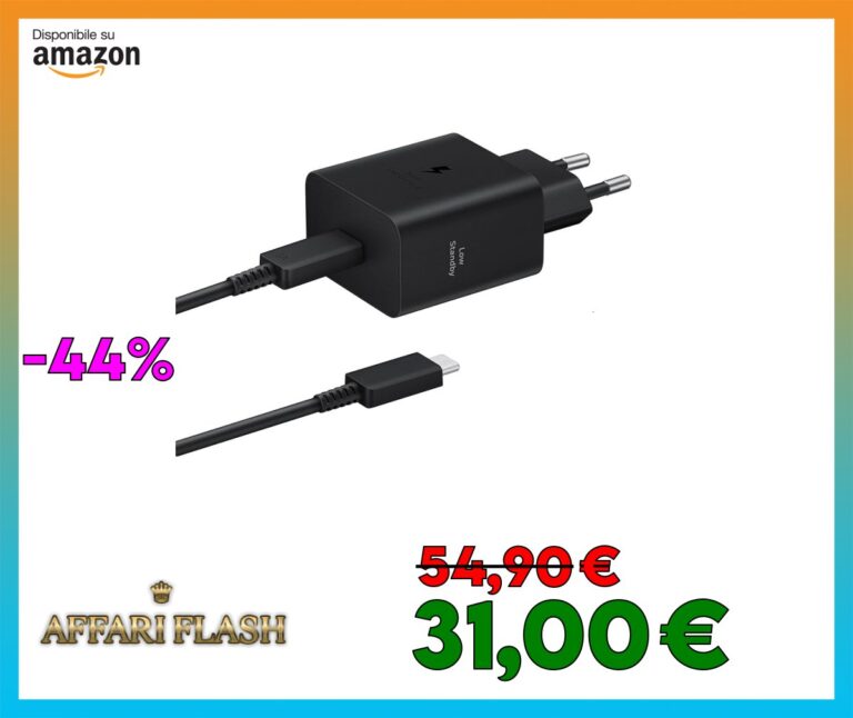 Samsung Caricabatteria Super Fast Charging 45W (con cavo) USB