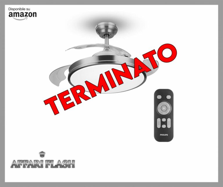 PHILIPS VENTILATORE da soffitto mod. ATLAS LAMPADA LED DC NICKEL BLISS 40855500