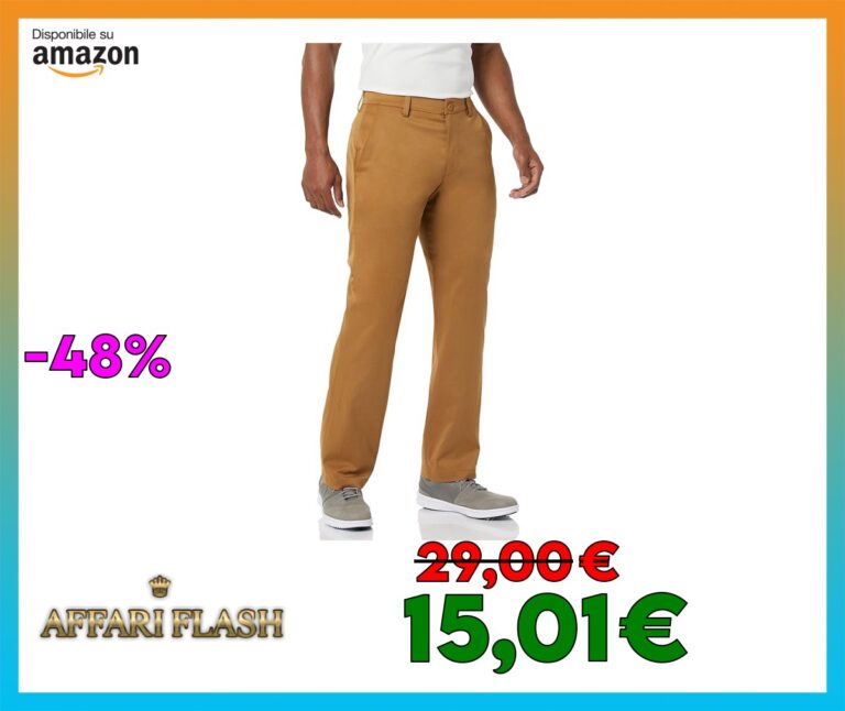 Amazon Essentials Pantaloni Elasticizzati con vestibilità Classica