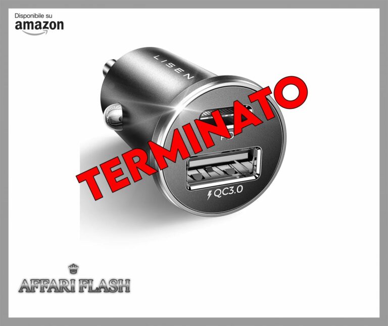 LISEN Caricatore Auto USB C [54W Doppia Porta QC3.0] Caricatore Auto Accendisigari, Carica Batteria iPhone Rapido, Presa Accendisigari 12V per iPhone 16/15/14/13 Galaxy S25 S24