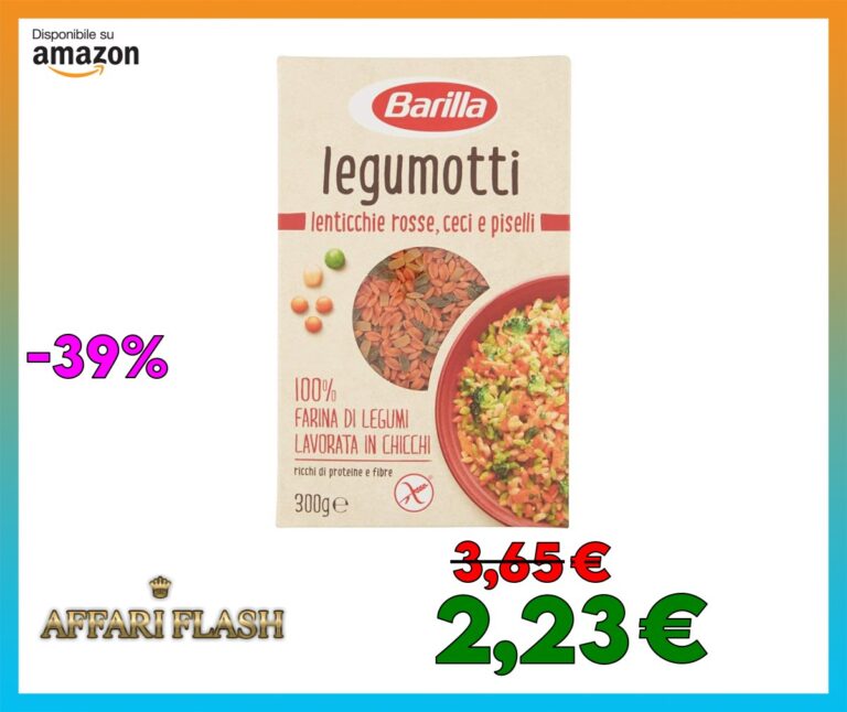Barilla Legumotti Lenticchie Rosse, Ceci e Piselli, Ricchi di Proteine e Fibre, senza Glutine, 300g