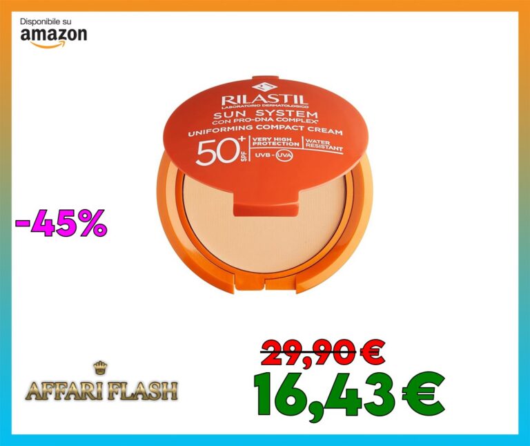 Rilastil Sun system Correttore Colore Beige, Coprente, Cremoso, SPF 50+, Resistente all’Acqua per Tutti i Tipi Pelle, 10g