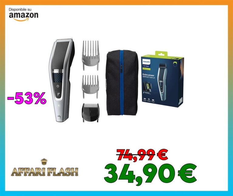 Philips Hair Clipper Serie 5000 Regolacapelli Con Tecnologia Trim