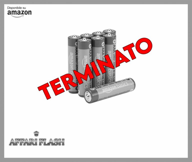 Amazon Basics, 8 batterie alcaline AAA ad alte prestazioni, 1,5 Volt, durata di 10 anni