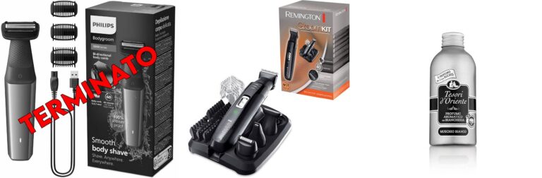 Philips Bodygroom Series 3000 Rifinitore impermeabile per inguine e corpo, rasatura precisa e confortevole