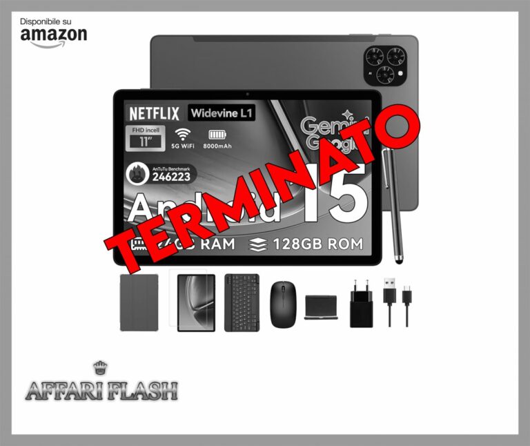 TABWEE Tablet 11 Pollici Android 15, Tablet con Tastiera, 24GB RAM+128GB ROM+2TB Espansione, Octa