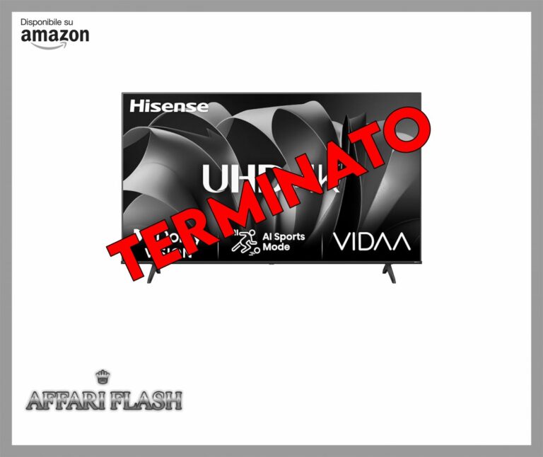 Hisense TV 75″ 4K Ultra HD 75A6N, Smart TV VIDAA U7, Dolby Vision, HDR 10+, DTS Virtual