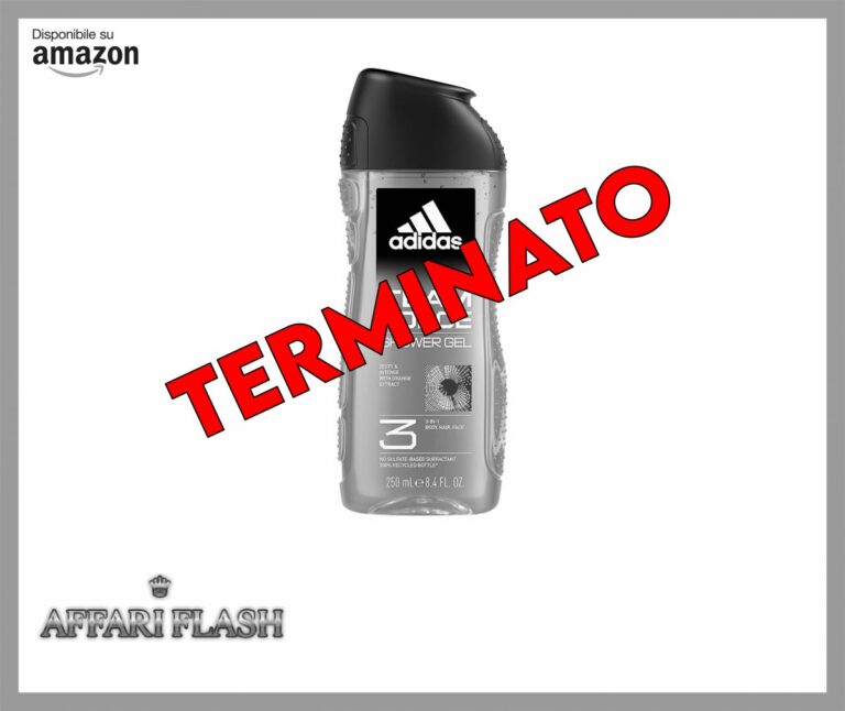 Adidas, Team Force Gel Doccia Bagnoschiuma 3 in 1 per Corpo, Capelli e Viso, Formula Vegana, 250ml