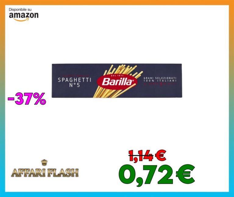 Barilla Spaghetti N 5 di Semola di Grano Duro, 500g