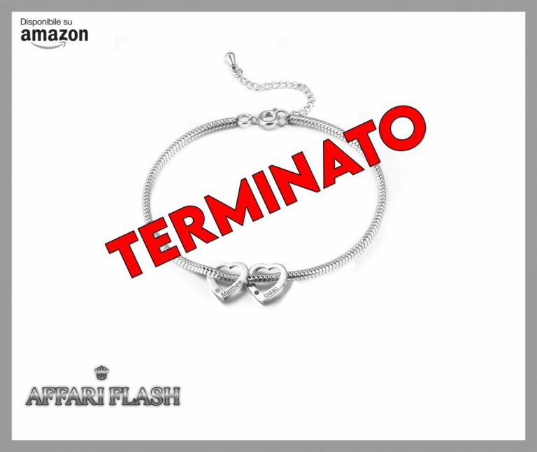 Gaosh Cavigliera da Donna Personalizzata con Nome Inciso e Ciondolo Cuore con Pietra di Nascita per Mamma, Nonna Fidanzata Regali Personalizzati
