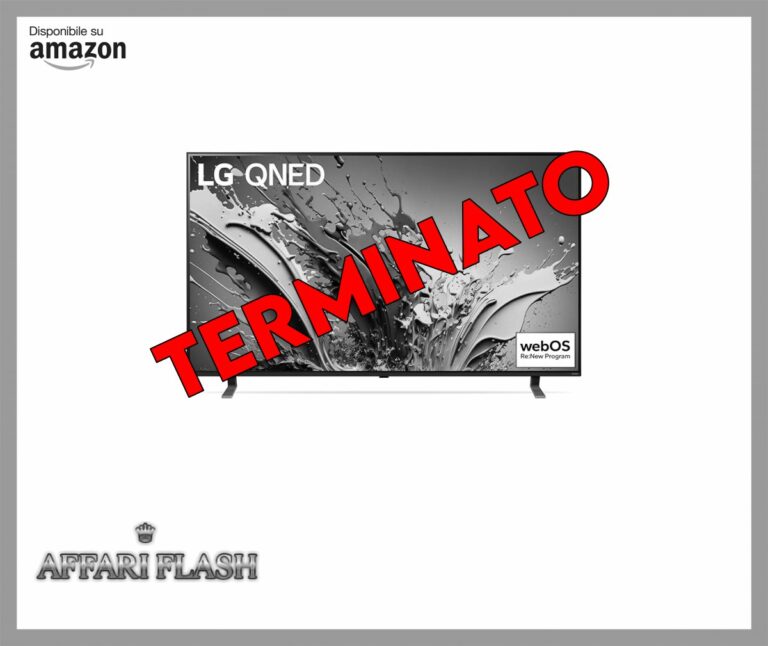 LG QNED 65”, Serie 85 2024, 65QNED85T6C, Smart TV 4K, Processore α8, Design slim, 20W, AI Picture Pro, 4 HDMI 2.1 120Hz, VRR, FreeSync Premium, Alexa, Wi
