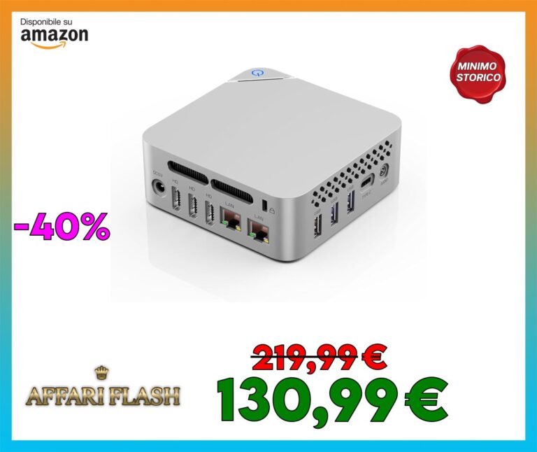 Fodenntech Mini PC F30 12th Gen Alder Lake N100, 16GB DDR4 RAM, 512GB SSD, Dual HDMI, 4K, Dual