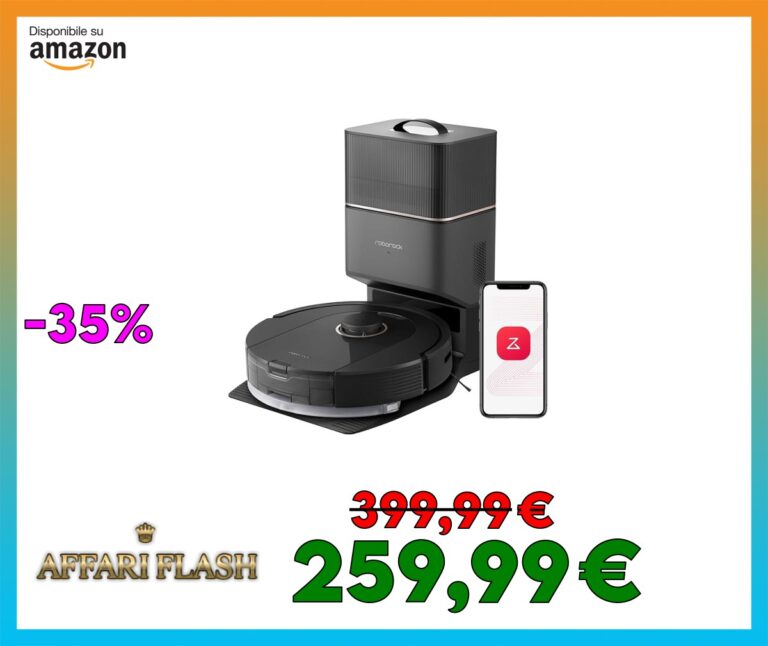 roborock Robot Aspirapolvere e Lavapavimenti Q5 Pro+ con Svuotamento Automatico Polvere