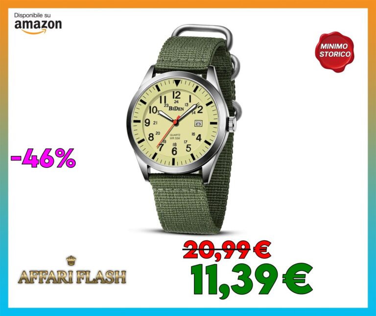 ️ HANPOSH Orologio Uomo Militare Da Polso Impermeabile Analogico Al Quarzo Con Datario