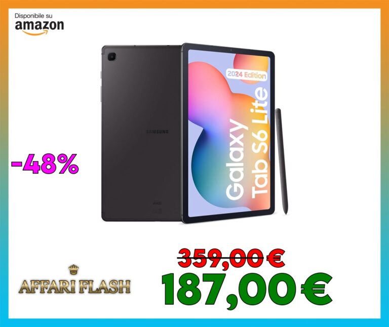Samsung Galaxy Tab S6 Lite (2024), S Pen, Tablet, 10.4 Pollici Touchscreen LCD TFT, Wi