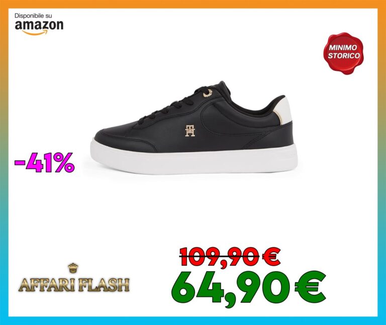 Tommy Hilfiger Essential Chic Court Sneaker Fw0fw08322, Sneakers Donna