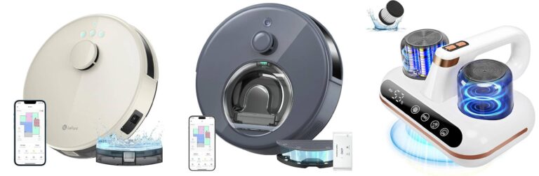 LEFANT Robot Aspirapolvere Lavapavimenti con Mappatura,Navigazione LDS,4000 Pa Potente