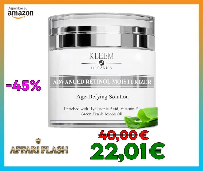 Crema Viso Antirughe Acido ialuronico con Retinolo e Collagene