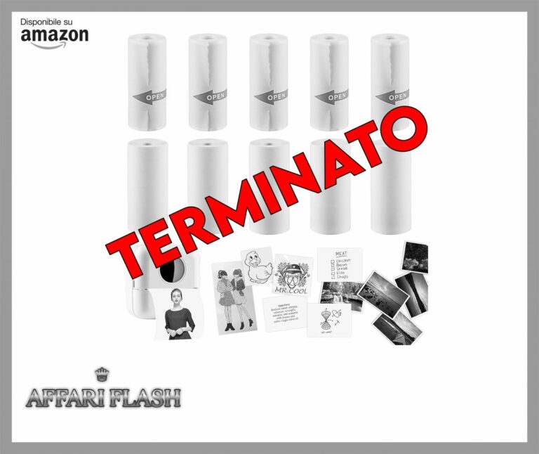 10 Rotoli Carta per Stampante Termica, 57 x 25 mm Mini Stampante Fotografica termica Della,Carta di Stampa Della Ricarica Etichette Adesive Stampabili Autoadesive Etichette (10 Roll)