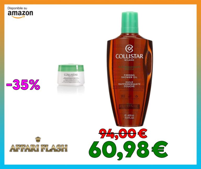 Collistar Crema Corpo Rassodante Intensiva Plus, con Attivatore di Collagene e Acido ialuronico, 400 ml & Olio Doccia, Bagnoschiuma Corpo delicato ad azione rassodante e idratante 400 ml