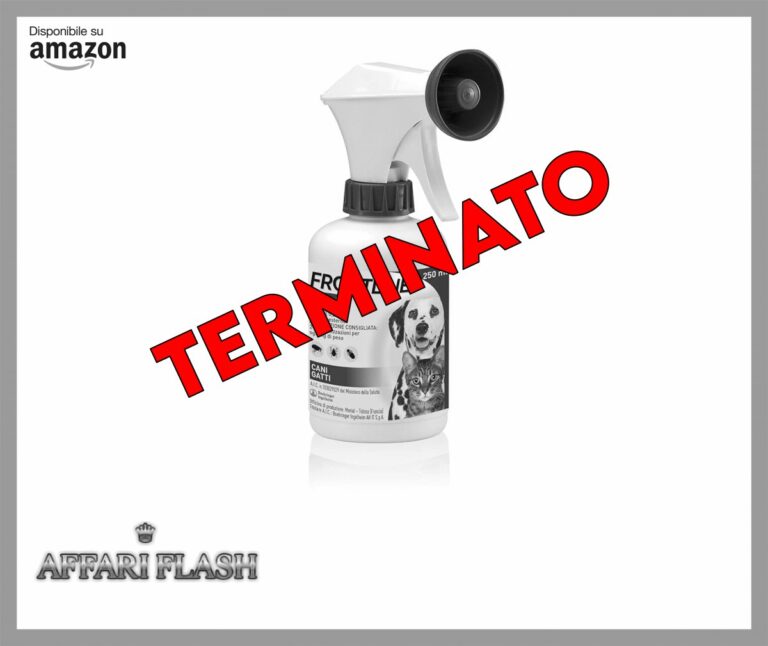 FRONTLINE Spray 250 ml, Antiparassitario per Cani e Gatti e Cuccioli dal Secondo Giorno di Vita, a Lunga Durata, Elimina e Protegge da Zecche, Pulci e Pidocchi
