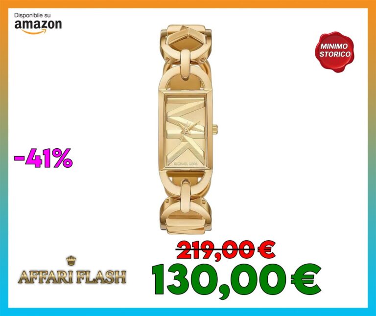 ️ Michael Kors Orologio per le donne, movimento a tre lancette MK Empire, orologio in acciaio inossidabile con cassa da 30 mm