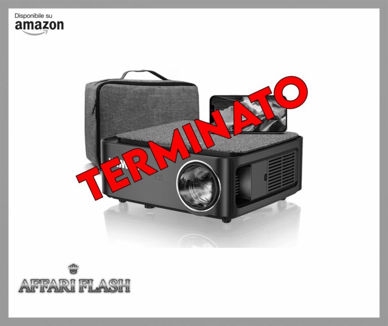 Videoproiettore WiFi Bluetooth, 18000 Lumen Proiettore Full HD 1080P Supporta 4K, WiMiUS Proiettori con 4D Correzione Trapezoidale, Zoom 50% per Home Cinema PPT, iOS/Android Smartphone(Borsa Inclusa)