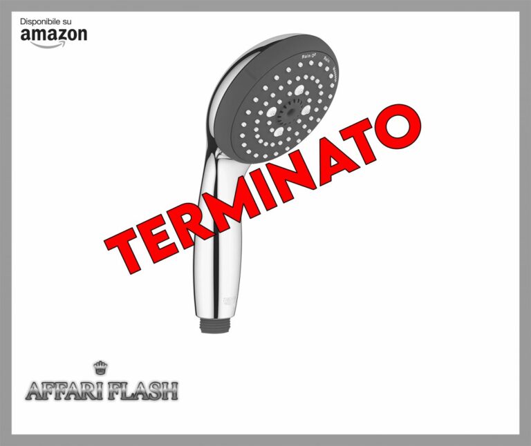 Grohe Vitalio Start 100 Manopola Doccia, 3 Getti, Tecnologia Water Saving, Sistema Di Montaggio Universale, 26031000, Grigio Cromo, 10 Cm