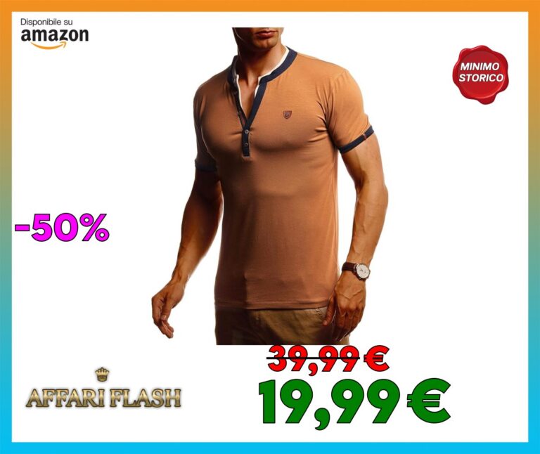 Leif Nelson LN55175 Maglietta estiva a maniche corte, da uomo e da ragazzo, con scollo rotondo, vestibilità aderente, alla moda, colore bianco, nero, basic