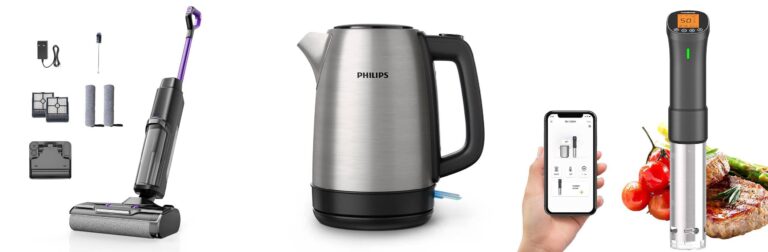 Vozascly W15 Aspirapolvere Senza Fili Intelligente, 3 in 1 Lavapavimenti