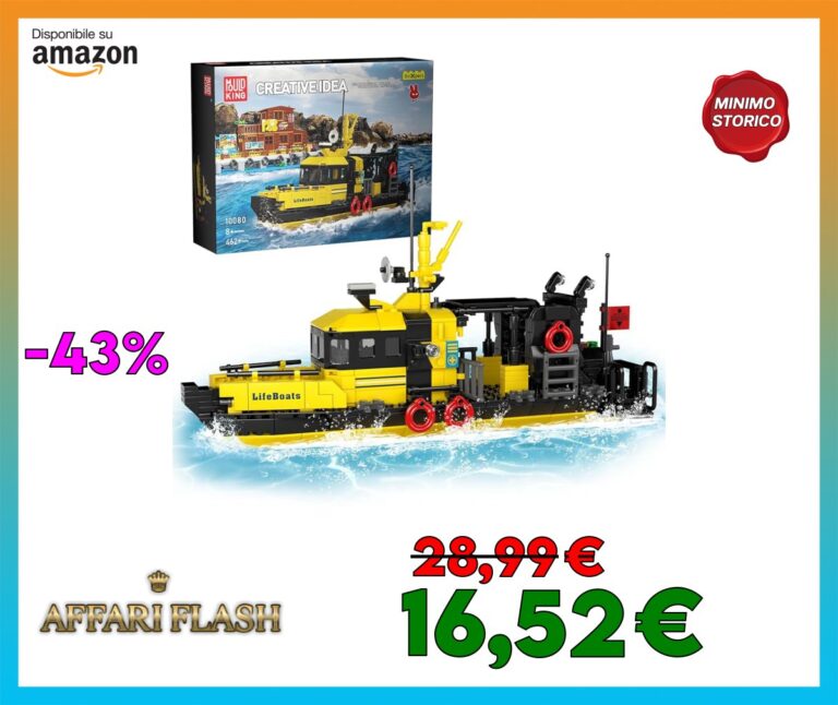 Mould King 10080 Nave Giocattolo Morsetto Blocchi Da Costruzione Set Di Navi a Vela Giocattolo Di Ricerca Marina Compatibile Con Altre Marche (462 Pezzi)
