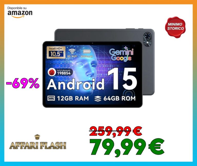 TABWEE T80 Tablet 10 Pollici Android 15