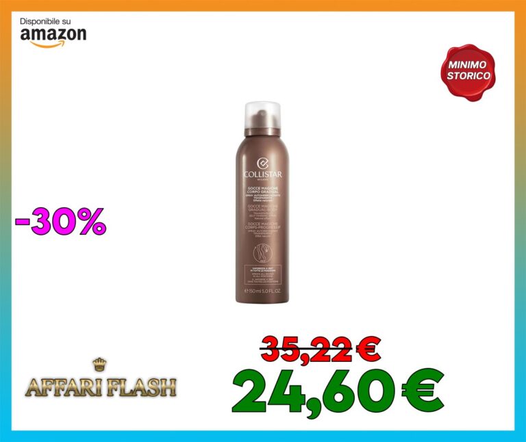Collistar Gocce Magiche Corpo Gradual, Spray Autoabbronzante 360° Unisex, Texture Leggera, Assorbimento Rapido, Abbronzatura Naturale, Dorata e Senza Macchie, 150 ml