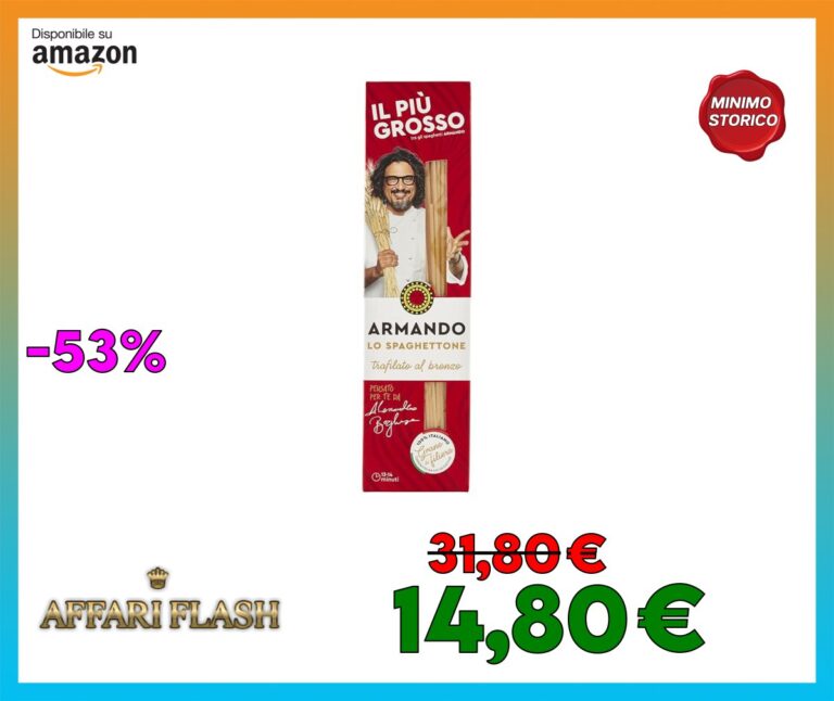 Armando, Lo Spaghettone, Pasta di Semola di Grano Duro di Filiera 100% Italiano