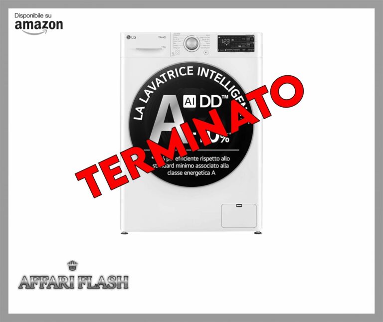 LG AI DD F4R3711NSWS Lavatrice 11kg, a Carica Frontale, Serie R3, Lavatrice Classe A