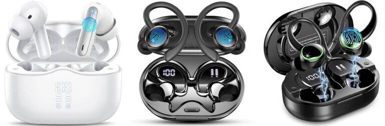 Cuffie Bluetooth 5.4 In Ear, Auricolari Bluetooth HiFi Stereo con 4 ENC Cancellazione Rumore Mic