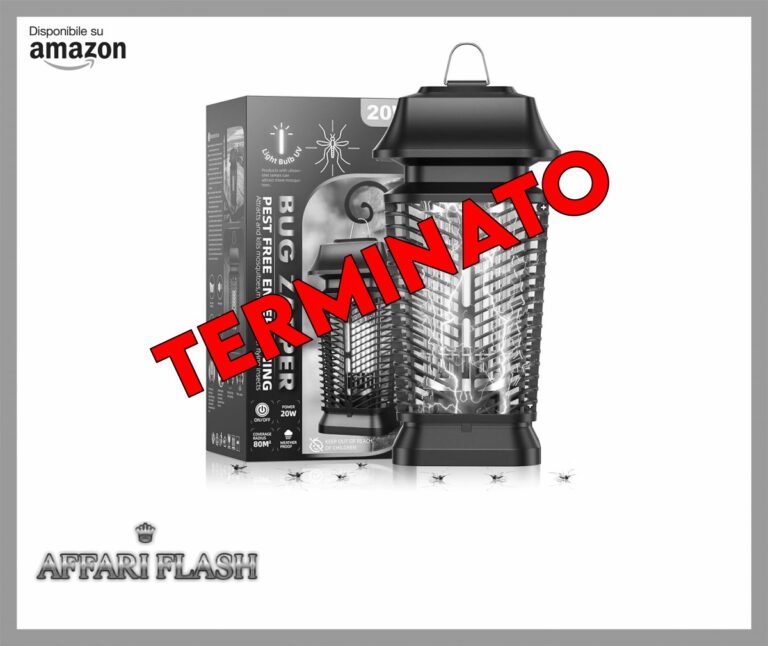 YEEFON Lampada Antizanzare Elettrica, 20W UV Zanzariera Elettrica Lampada Zanzare, IPX4 Lampada Trappola per Zanzare, Non Tossico ed Ecologico per Interno Esterno per Ridurre Zanzare, Mosche, Falene