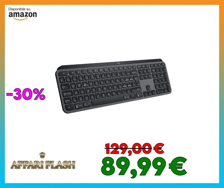 Logitech MX Keys S, Tastiera Wireless, Profilo Basso, Tasti Programmabili, Retroilluminazione, Bluetooth, USB C Ricaricabile, per PC Windows/Linux/Chrome/Mac