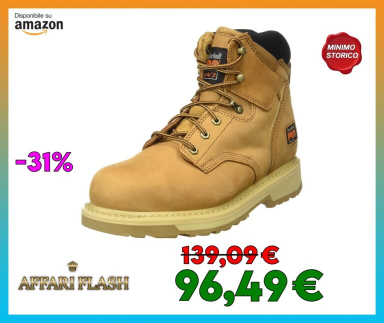 Timberland 6 In Pit Boss ST SP SBP, Stivali per Lavori Industriali Uomo, Wheat, 44 EU