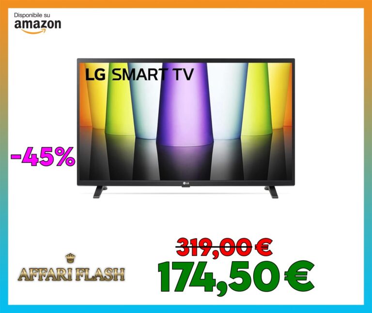 LG 32LQ63006LA Smart TV 32″ Full HD, TV LED 2022 con Processore α5 Gen 5 con AI, webOS 22, HDR, Wi