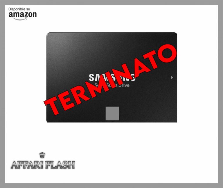Samsung 870 EVO SSD, Fattore di forma 2,5″, Intelligent Turbo Write, software Magician 6, Nero, 500 GB