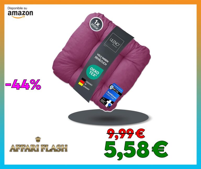LILENO HOME Set di 1 cuscino per sedia da giardino, cucina o sala da pranzo (38 x 38 x 8 cm), confortevole e resistente ai raggi UV, per interni Cuscino per sedia da esterni.