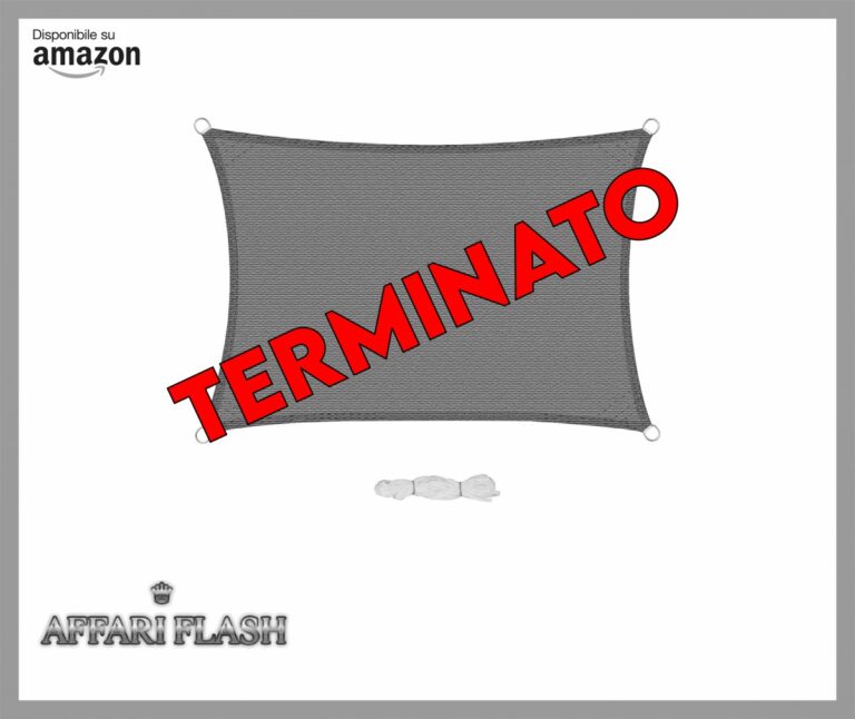 EUGAD Vela Ombreggiante 5 x 7 m, Tenda a Vela in 200 g/m² HDPE, Tende Parasole Rettangolare Protezione Solare Schermo UV, Respirante, per Giardino Terrazzo Balcone, Grigio 0189ZYF